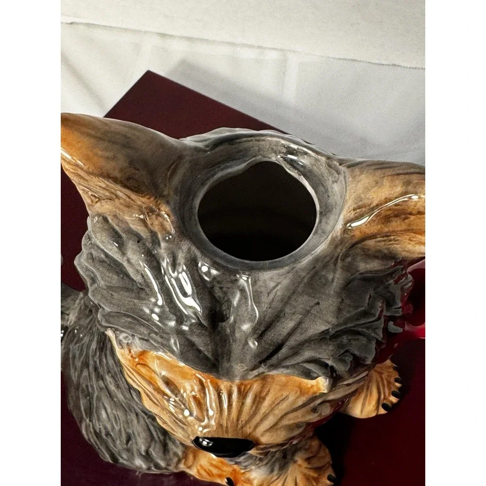 Blue Sky Clayworks * Ruby * Black and Tan Dog * Ceramic Tea Pot *